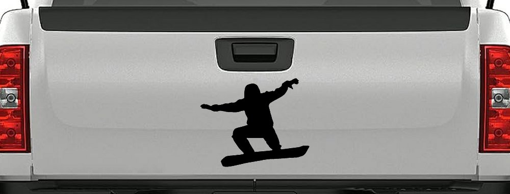 Snowboarding Car or Truck Window Decal Sticker (Black)