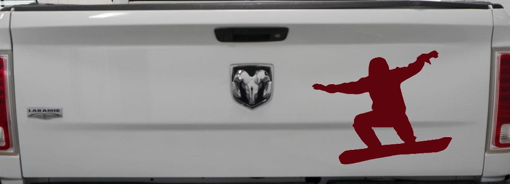 Snowboarding Car or Truck Window Decal Sticker