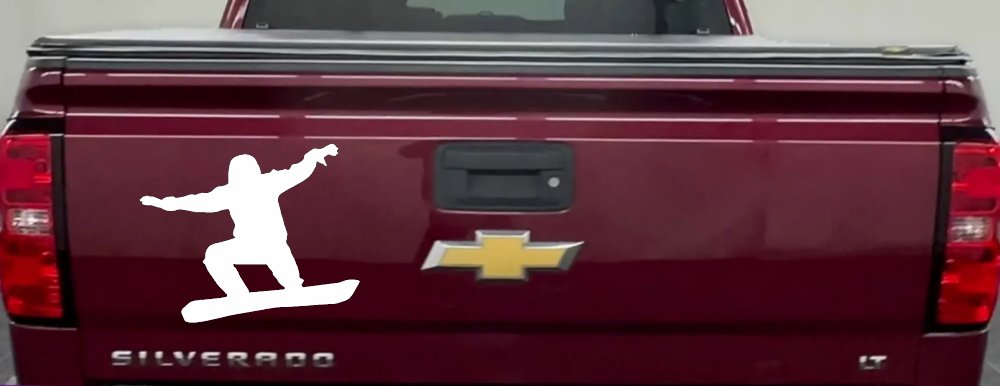 Snowboarding Car or Truck Window Decal Sticker