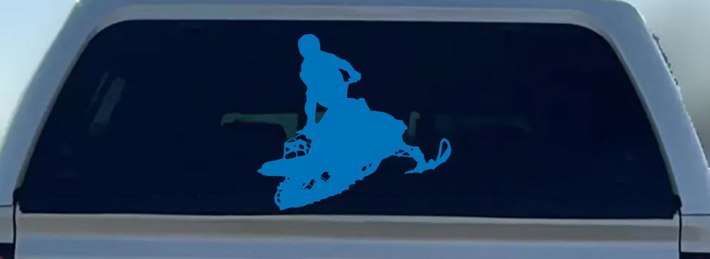 Snowmobile Trick Sports Car or Truck Window Decal Sticker