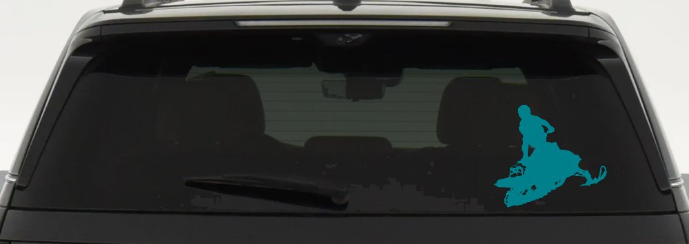 Snowmobile Trick Sports Car or Truck Window Decal Sticker