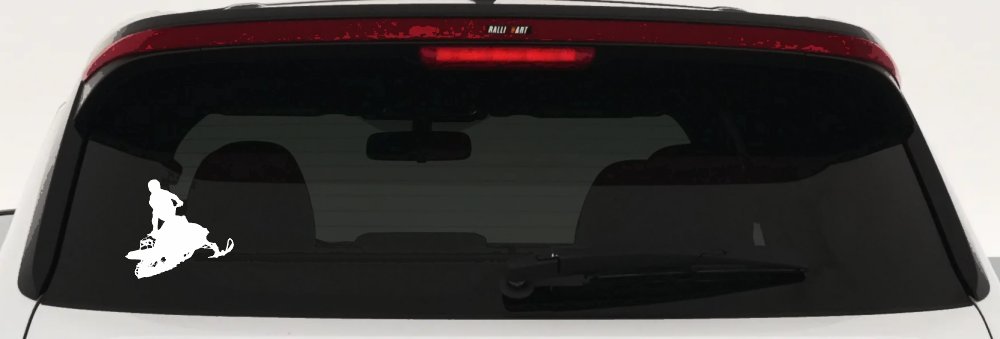 Snowmobile Trick Sports Car or Truck Window Decal Sticker