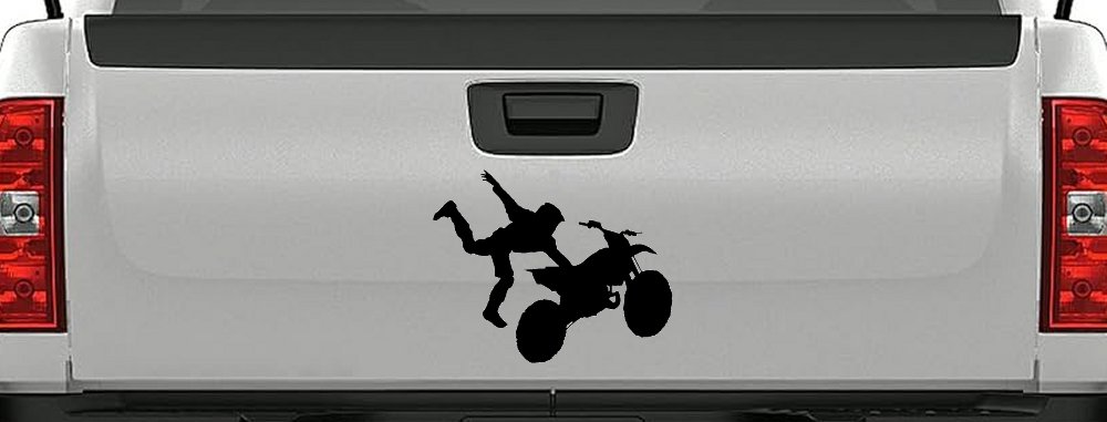 Moto X Freestyle Trick Car or Truck Window Decal Sticker (Black)