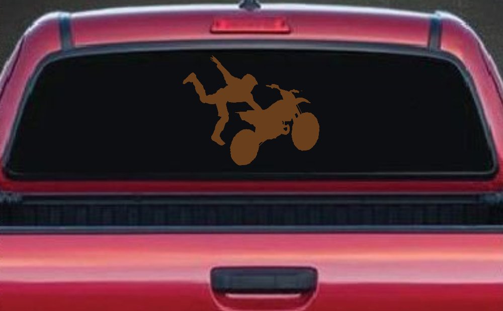 Moto X Freestyle Trick Car or Truck Window Decal Sticker (Copper)