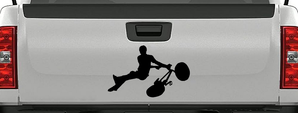 BMX Trick Decal for Car or Truck Window Vinyl Sticker (Black)