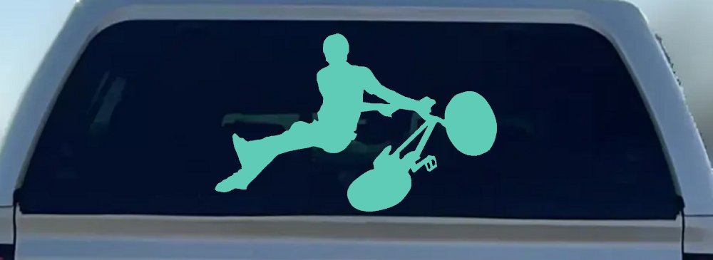 BMX Trick Car or Truck Window Decal Sticker (Mint)