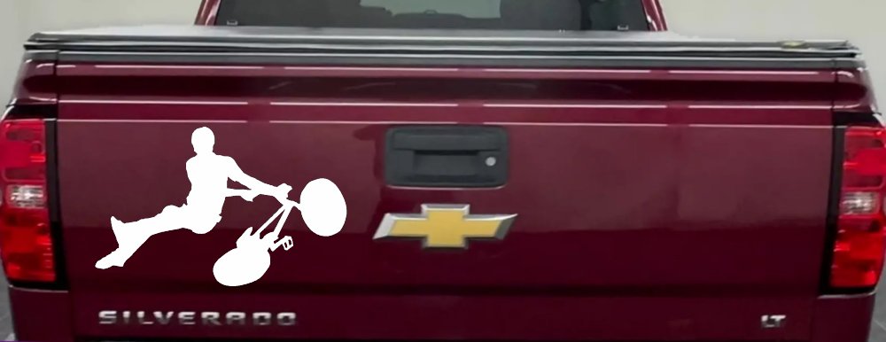 BMX Trick Car or Truck Window Decal Sticker