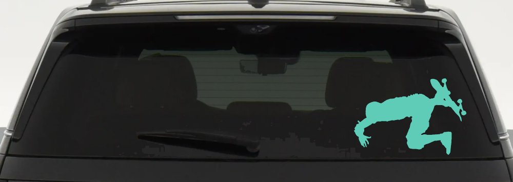 Skateboarding Car or Truck Window Decal Sticker (Mint)