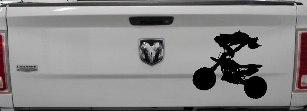 Moto X Freestyle Trick Car or Truck Window Decal Sticker (Black)