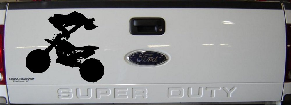 Moto X Freestyle Trick Car or Truck Window Decal Sticker (Black)