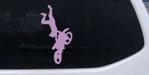 Moto X Freestyle Trick Car or Truck Window Decal Sticker (Lilac)