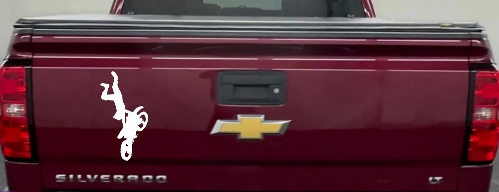 Moto X Freestyle Trick Car or Truck Window Decal Sticker