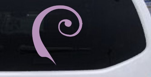 Single Line Swirl Car or Truck Window Decal Sticker (Lilac)