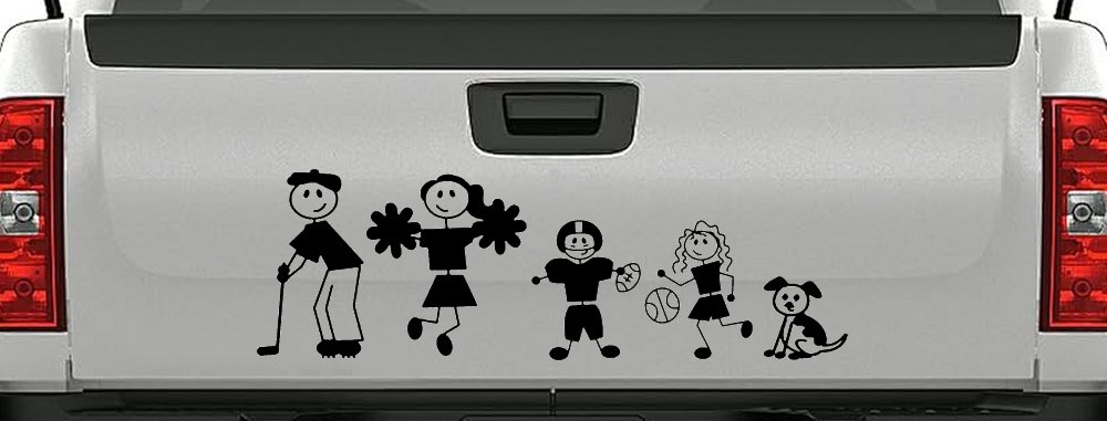 Golfing Dad Stick Family Car or Truck Window Decal Sticker