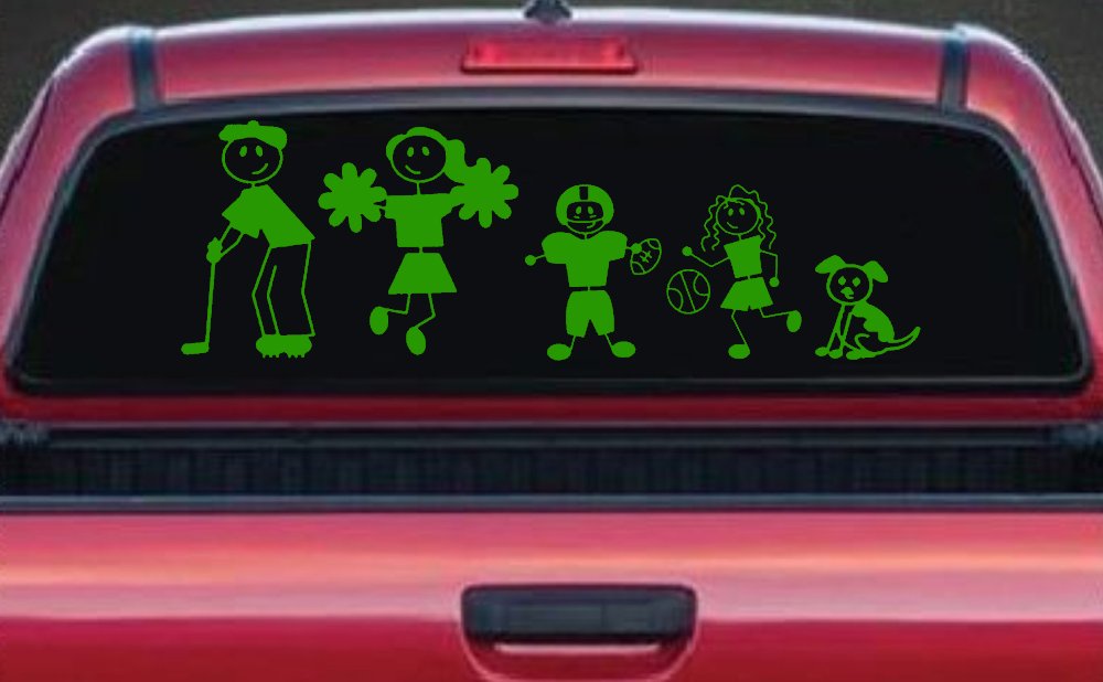 Golfing Dad Stick Family Car or Truck Window Decal Sticker