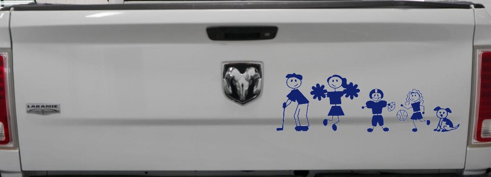 Golfing Dad Stick Family Car or Truck Window Decal Sticker