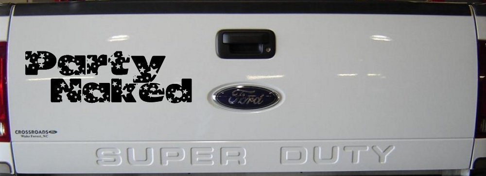 Party Naked Car or Truck Window Decal Sticker