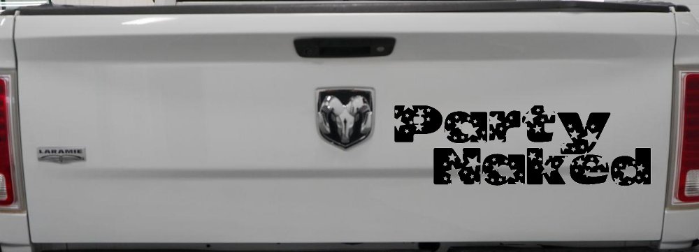 Party Naked Car or Truck Window Decal Sticker