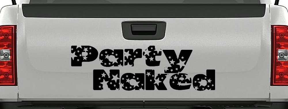 Party Naked Car or Truck Window Decal Sticker
