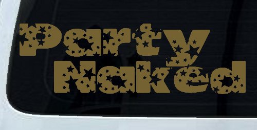 Party Naked Car or Truck Window Decal Sticker