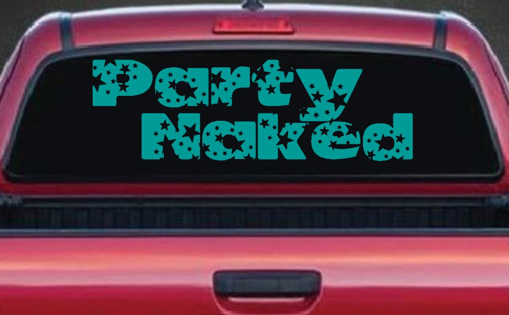 Party Naked Car or Truck Window Decal Sticker