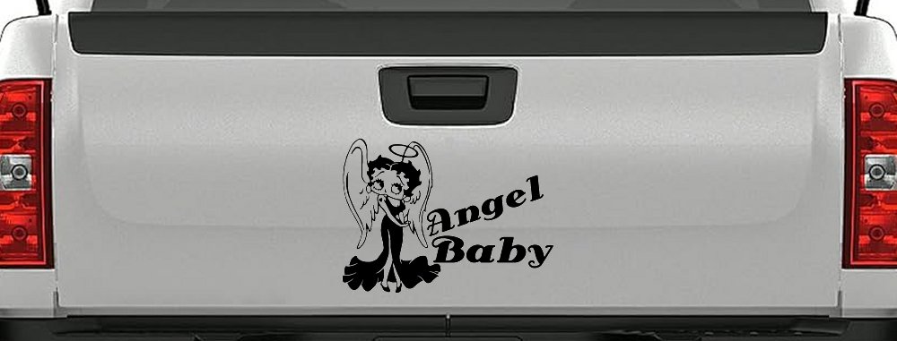 Betty Boop Angel Baby Lady Biker Car or Truck Window Decal Sticker