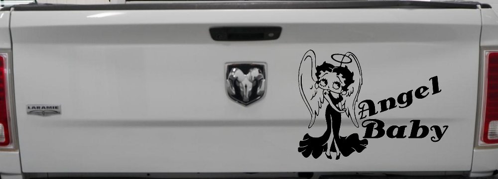 Betty Boop Angel Baby Lady Biker Car or Truck Window Decal Sticker