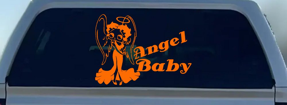 Betty Boop Angel Baby Lady Biker Car or Truck Window Decal Sticker