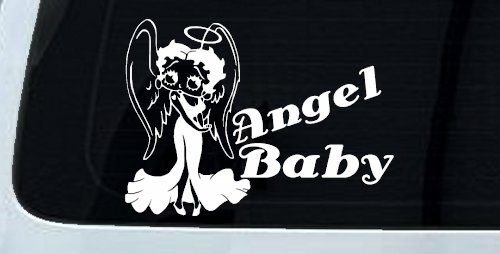 Betty Boop Angel Baby Lady Biker Car or Truck Window Decal Sticker