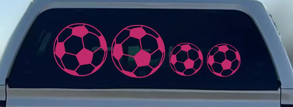 Soccer Ball Stick Family Car or Truck Window Decal Sticker