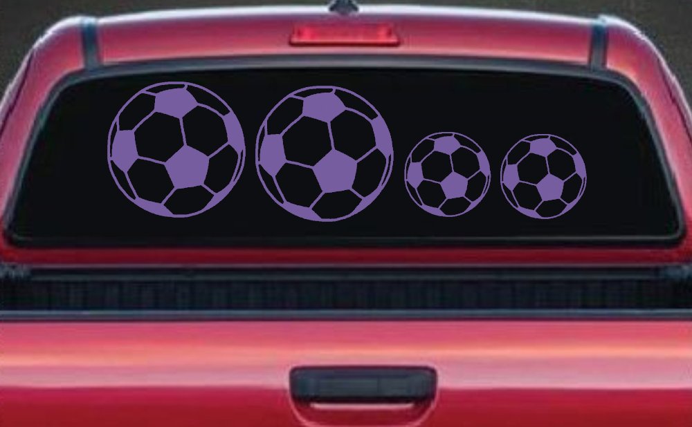 Soccer Ball Stick Family Car or Truck Window Decal Sticker