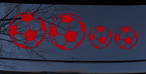 Soccer Ball Stick Family Car or Truck Window Decal Sticker