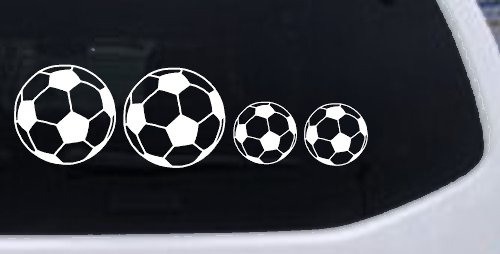Soccer Ball Stick Family Car or Truck Window Decal Sticker