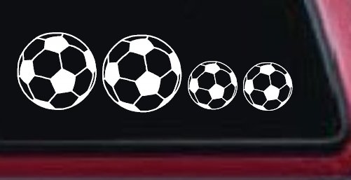 Soccer Ball Stick Family Car or Truck Window Decal Sticker