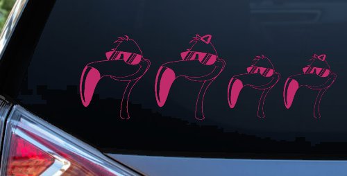 Flamingo Stick Family Car or Truck Window Decal Sticker