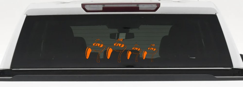 Flamingo Stick Family Car or Truck Window Decal Sticker