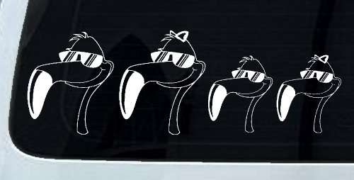 Flamingo Stick Family Car or Truck Window Decal Sticker