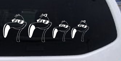 Flamingo Stick Family Car or Truck Window Decal Sticker