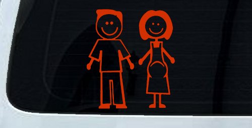 Expecting Family Stick Family Car or Truck Window Decal Sticker