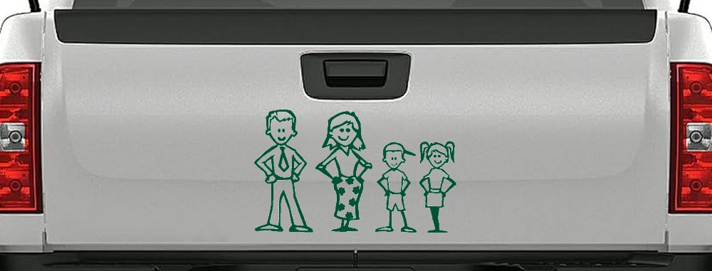 Stick Family Stick Family Car or Truck Window Decal Sticker