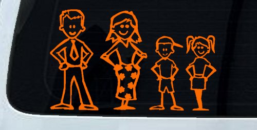 Stick Family Stick Family Car or Truck Window Decal Sticker