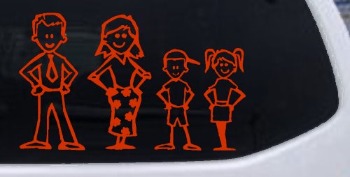 Stick Family Stick Family Car or Truck Window Decal Sticker
