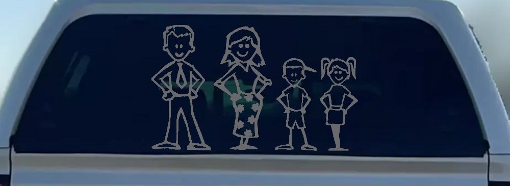 Stick Family Stick Family Car or Truck Window Decal Sticker