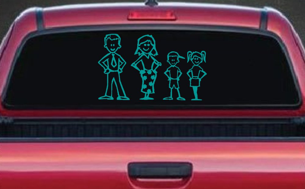 Stick Family Stick Family Car or Truck Window Decal Sticker