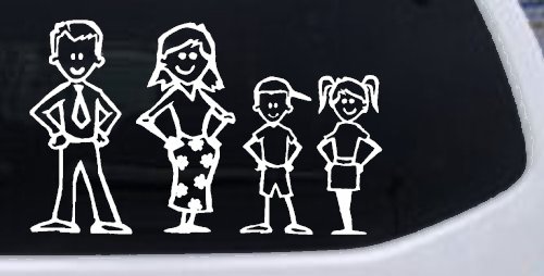 Stick Family Stick Family Car or Truck Window Decal Sticker