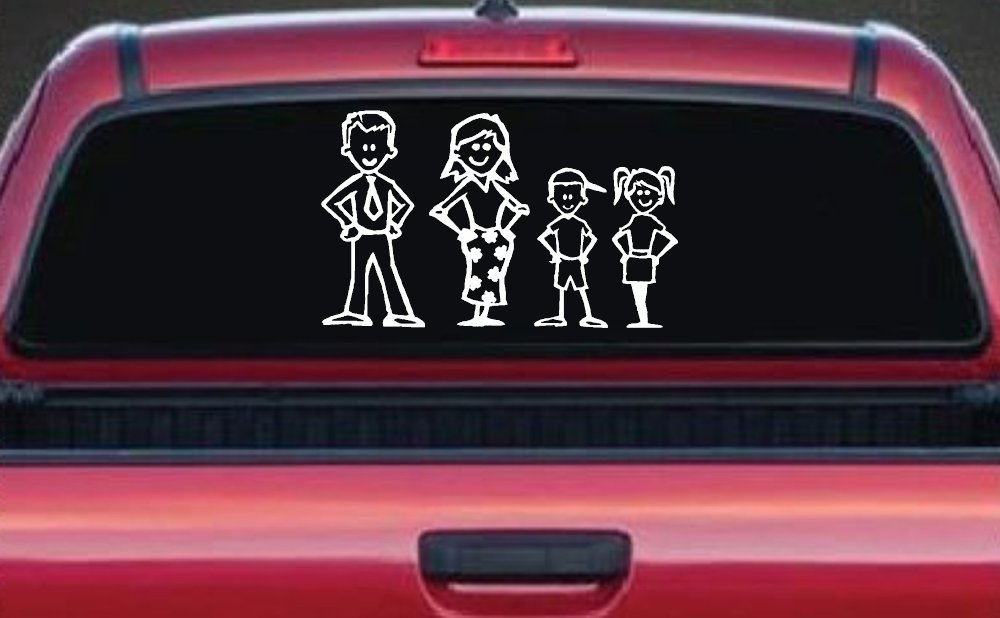 Stick Family Stick Family Car or Truck Window Decal Sticker