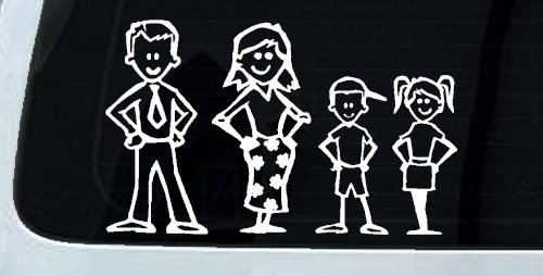 Stick Family Stick Family Car or Truck Window Decal Sticker