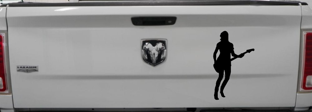 Guitar Player Car or Truck Window Decal Sticker