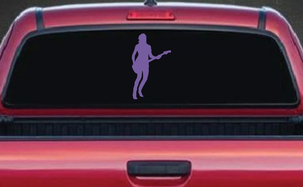 Guitar Player Car or Truck Window Decal Sticker