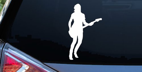 Guitar Player Car or Truck Window Decal Sticker